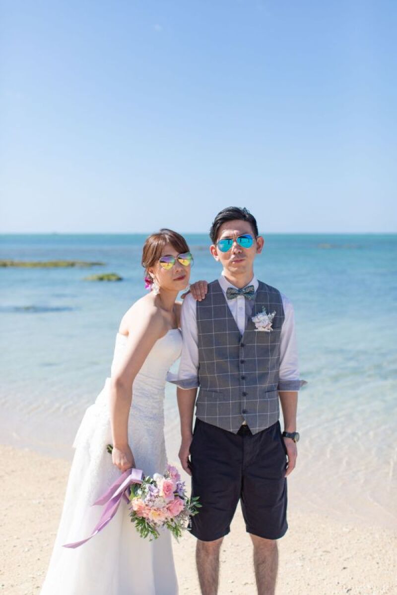 サングラスで！