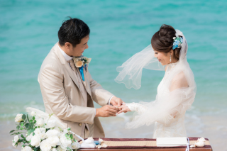 砂浜の結婚式☆