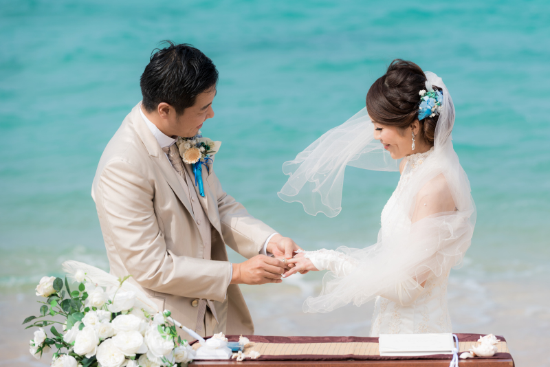 砂浜の結婚式☆