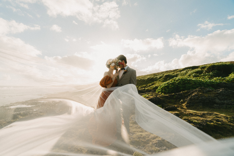 最後は岩場でのサンセット撮影！