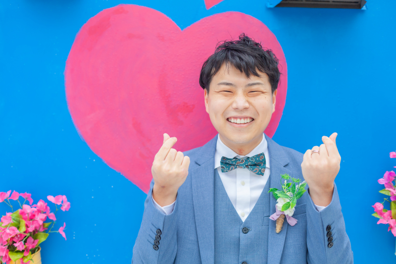 新郎様のハート♡