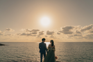 【選べるロケーションプラン｜衣装2着＆ドローン撮影付き】青空からサンセットまで♪