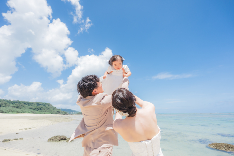 【ビーチ＋ウォーターインプラン】家族撮影も一緒にして素敵な思い出を♪