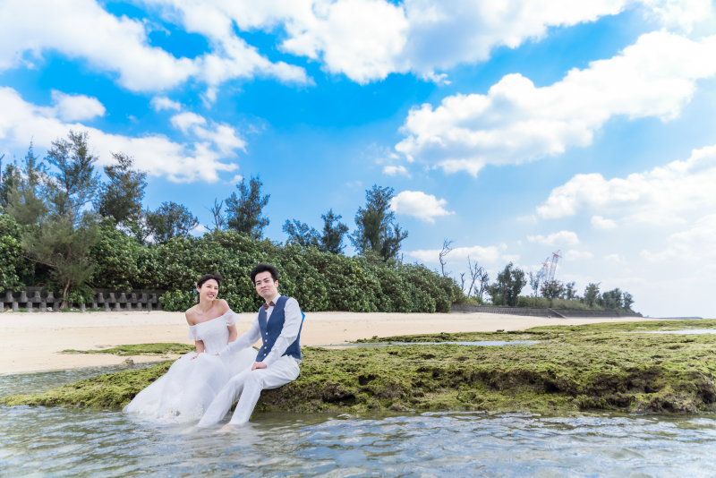 海と緑と空に包まれて