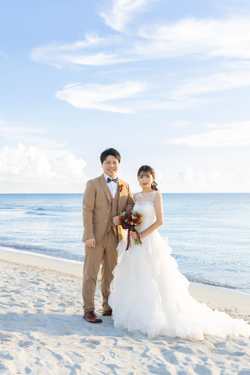 準備が終わったら、ビーチで撮影スタートです！