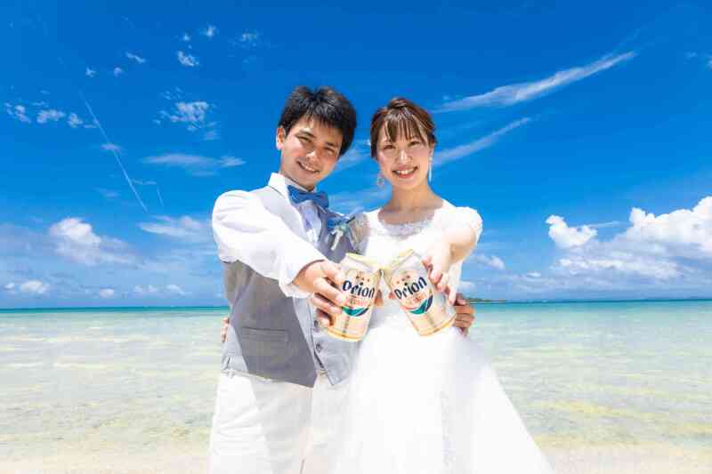 オリオンビールで乾杯も