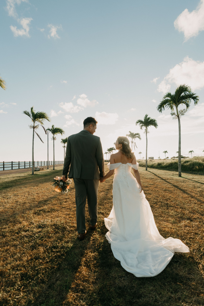 ヤシの木ロードを歩いて