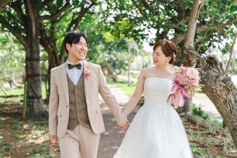 見つめ合うと笑顔がこぼれる、可愛いお二人❤︎