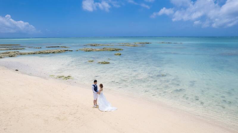 ビーチを満喫フォト