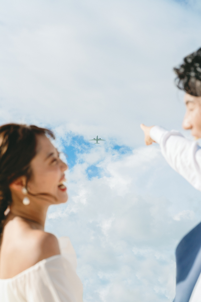 空を見上げると...