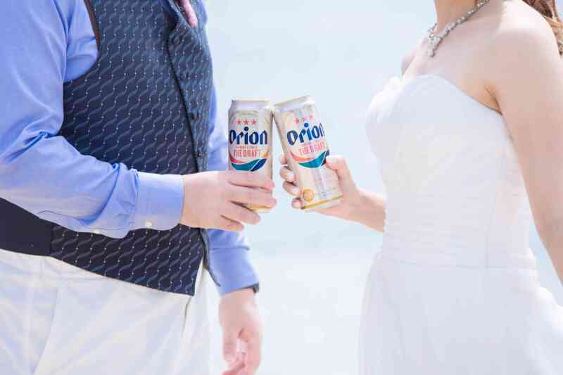 オリオンビールで乾杯