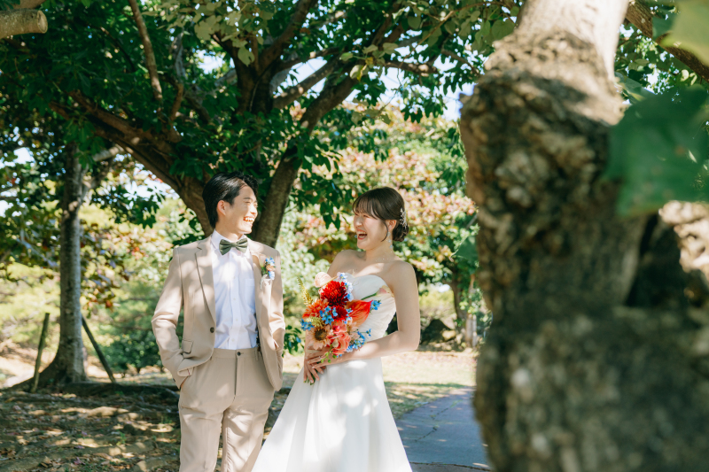 のびのびと育った沖縄のグリーンで撮影スタート！