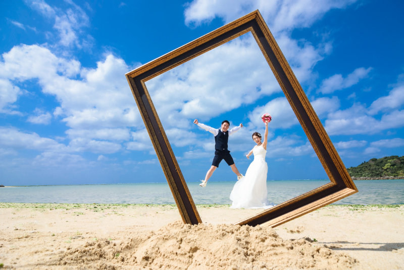 フォトフレームの中でジャンプ！！！