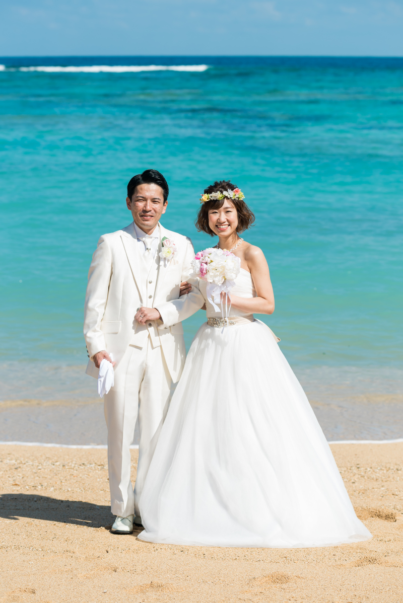 海をバックにキレイめショット☆