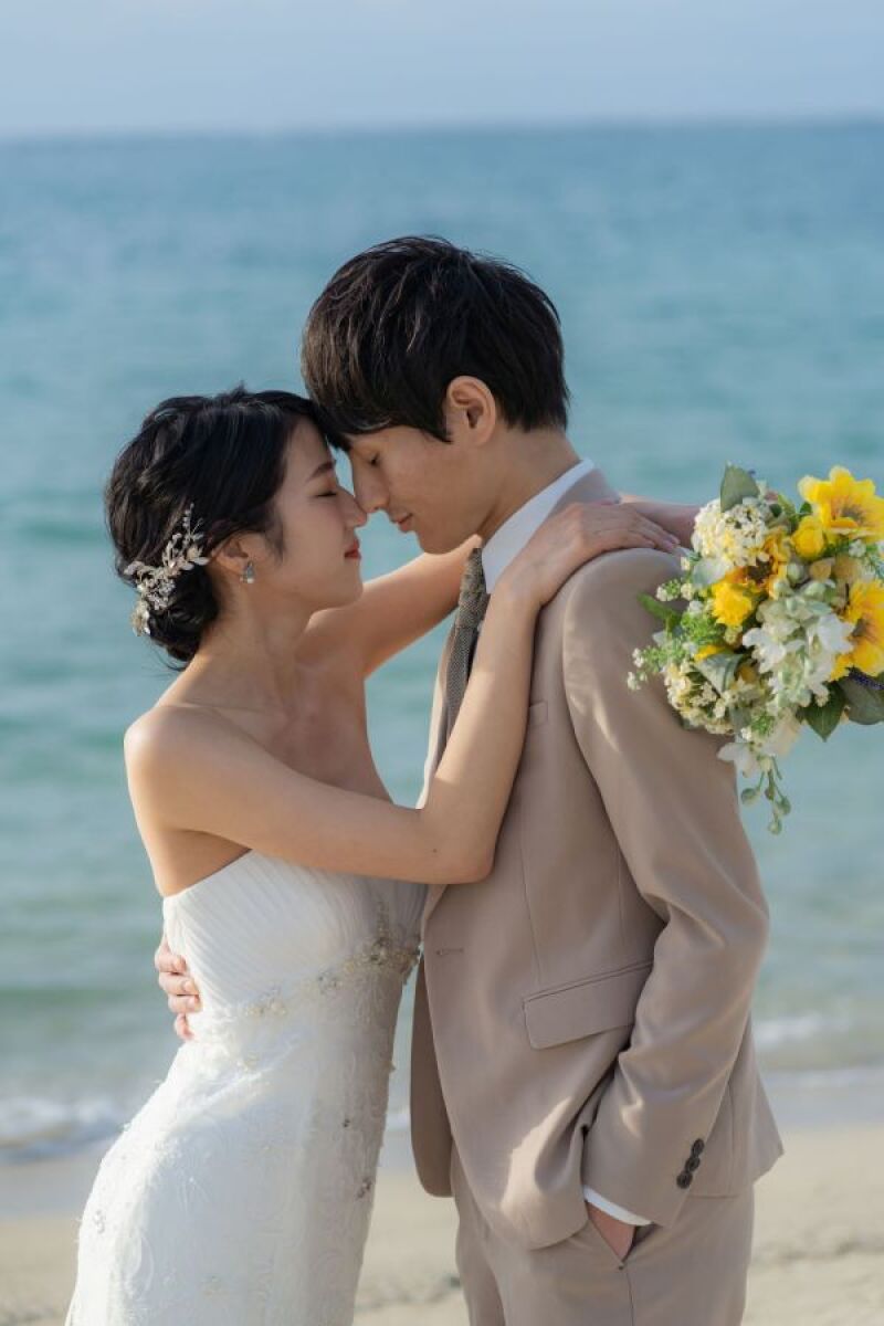 ビーチから撮影スタート！