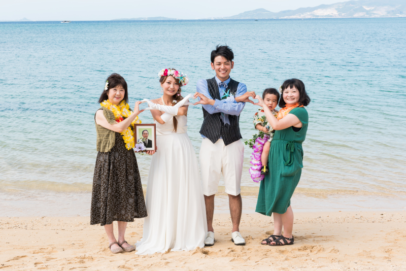 ハートを作って