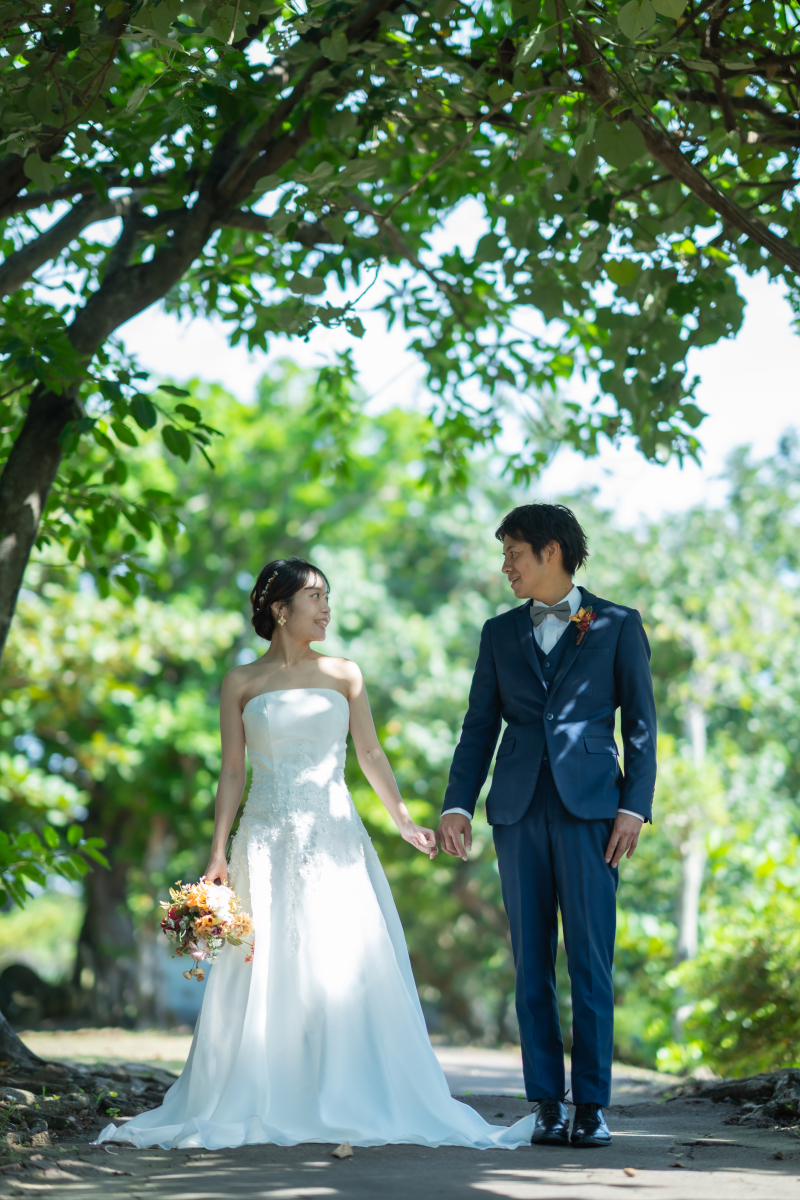 グリーン撮影に移動♪木漏れ日がアクセントに！