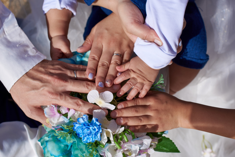 家族みんなの『手』