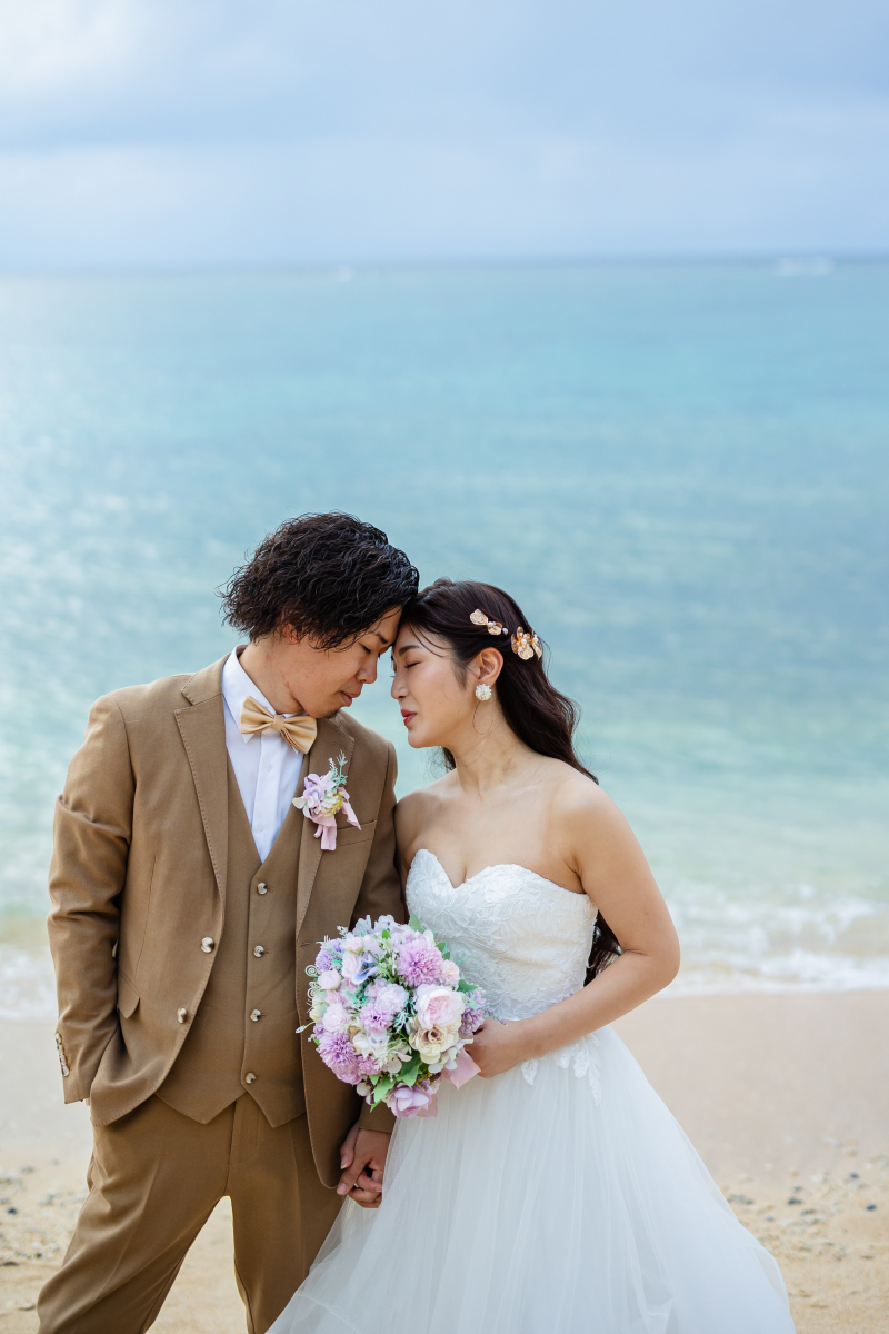 ラストカットはおでこをくっつけてお互いを感じて。