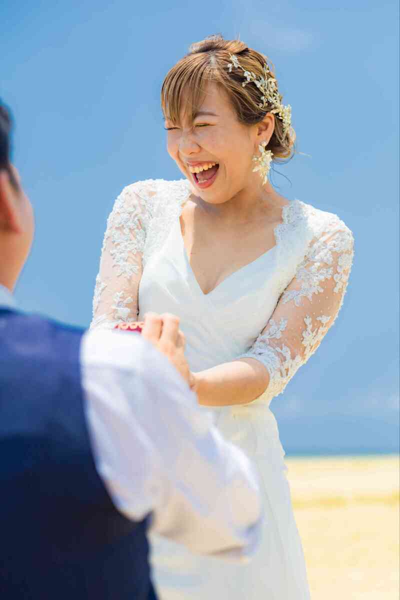 ご新婦様の笑顔