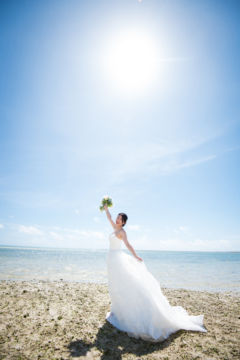 太陽に向かって