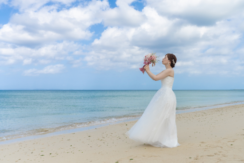 透明感溢れるご新婦様ソロショット❤︎