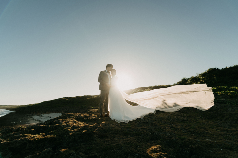 ベールショットでロマンチックに...