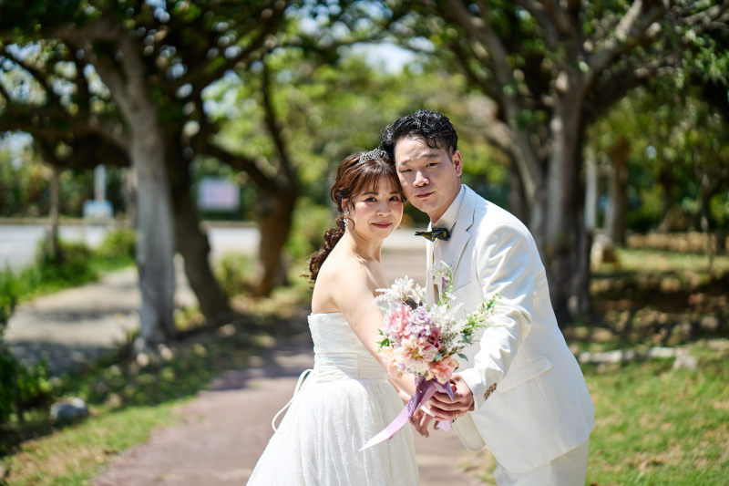 グリーンの遊歩道で！