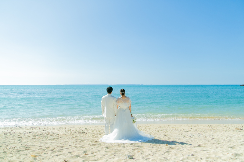 お待ちかねのビーチへ移動!美しい景色にうっとり。