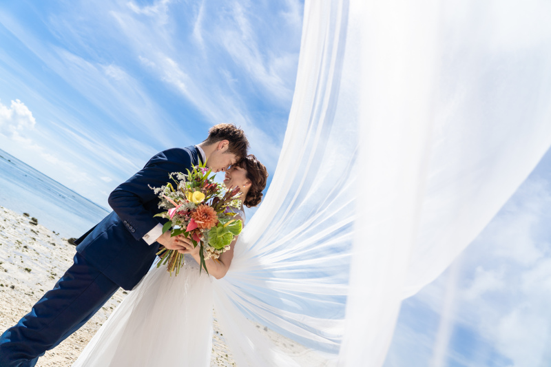 レースを靡かせて