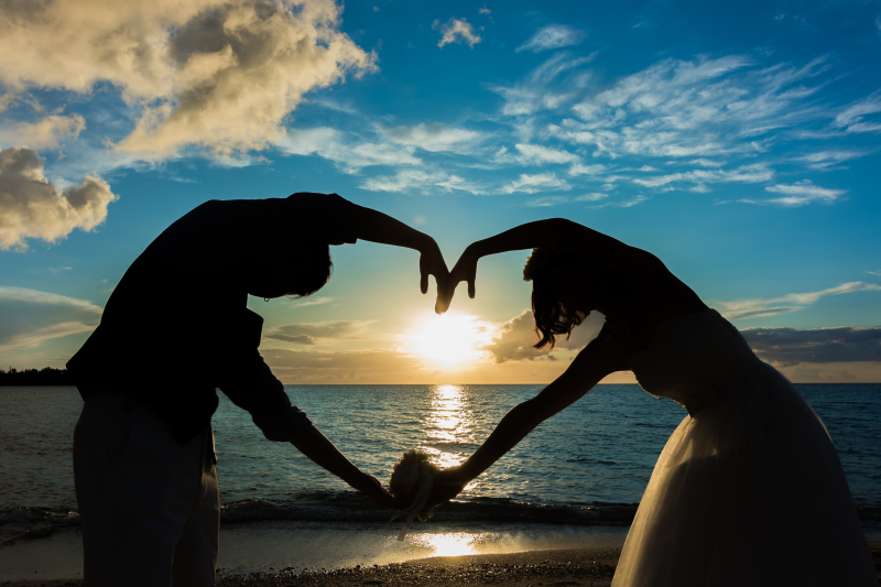 ハートのシルエット