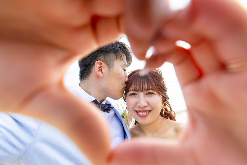 ハートの中のお二人