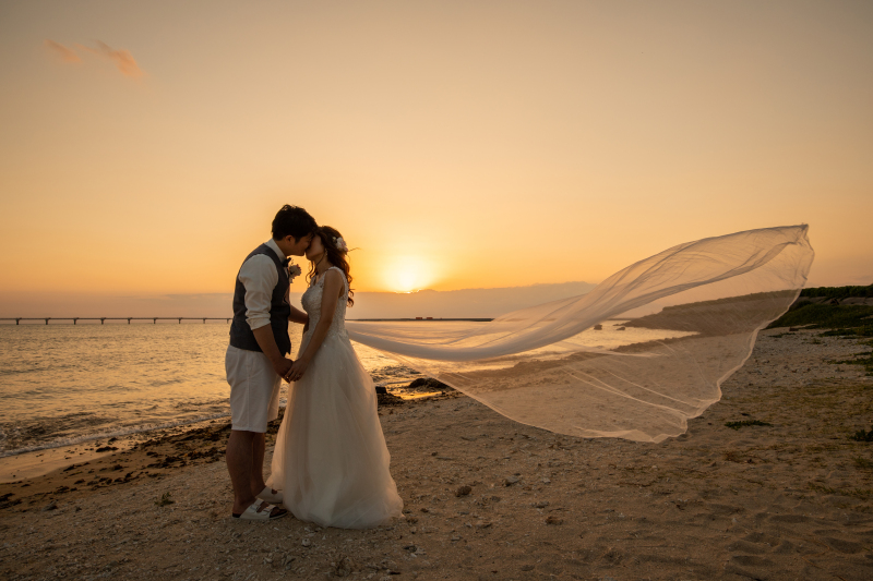 撮影の最後はサンセットで