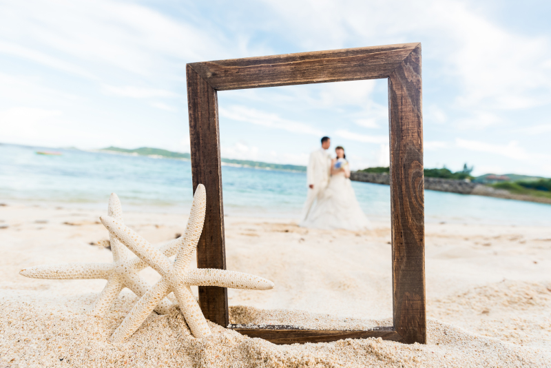 ヒトデとフォトフレームで