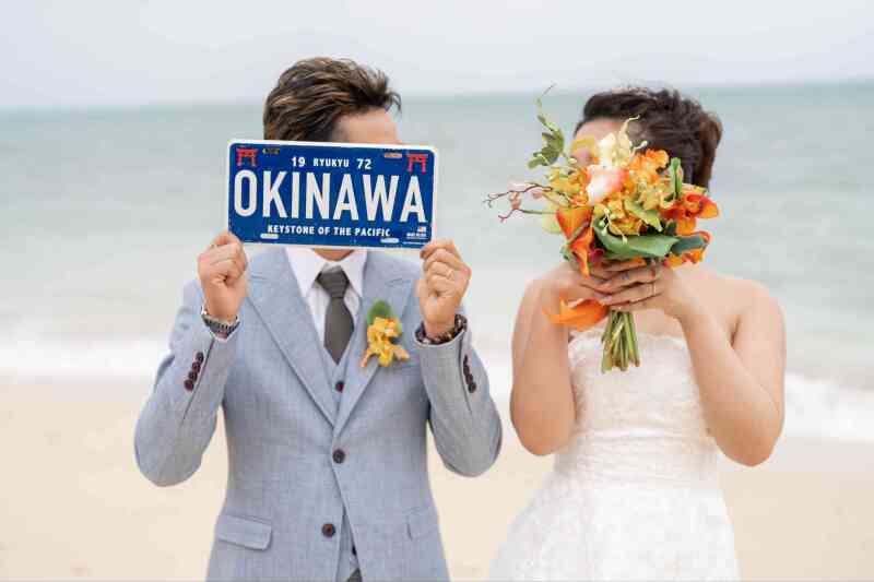 愛溢れるビーチ撮影