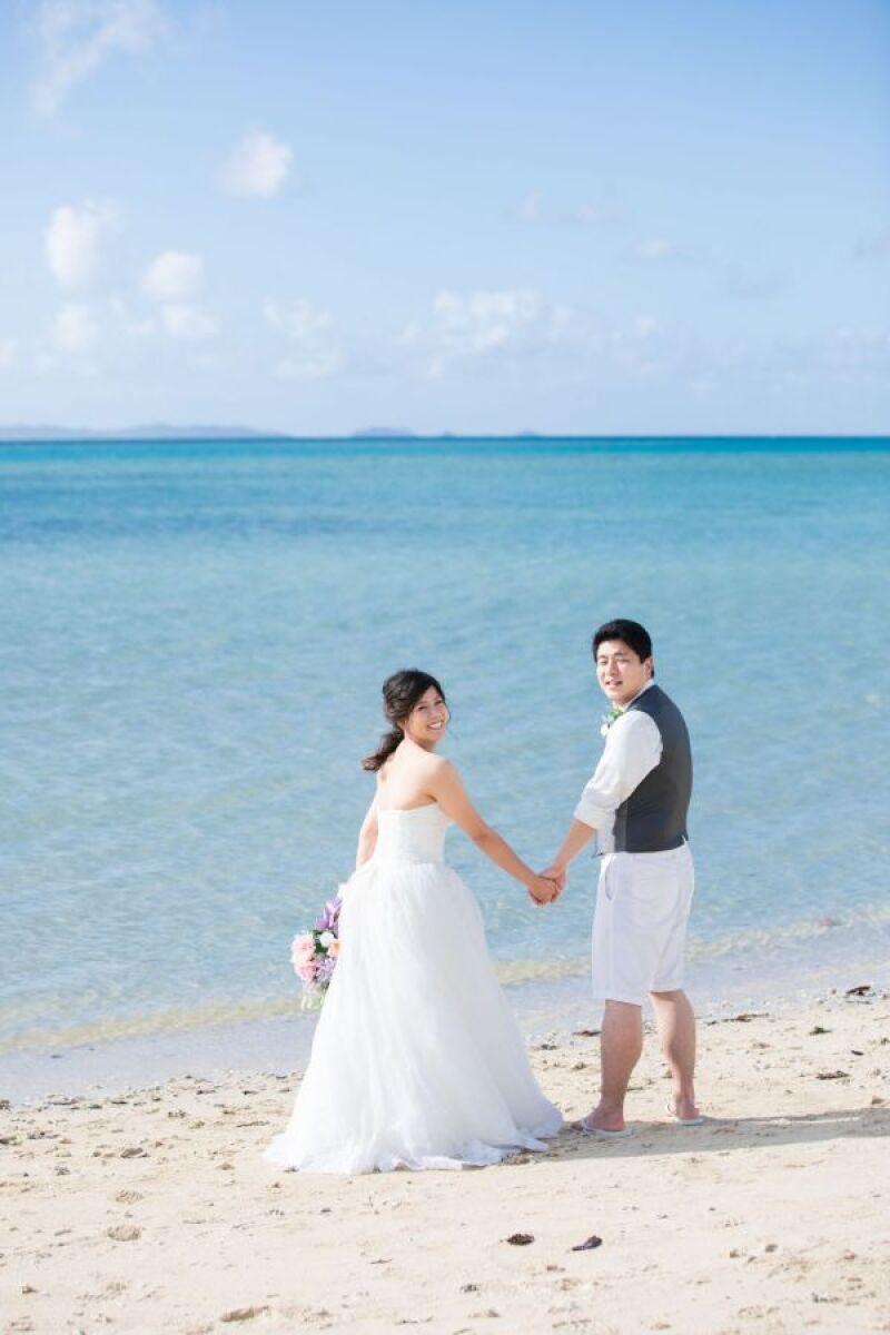 白い砂浜＆青い海