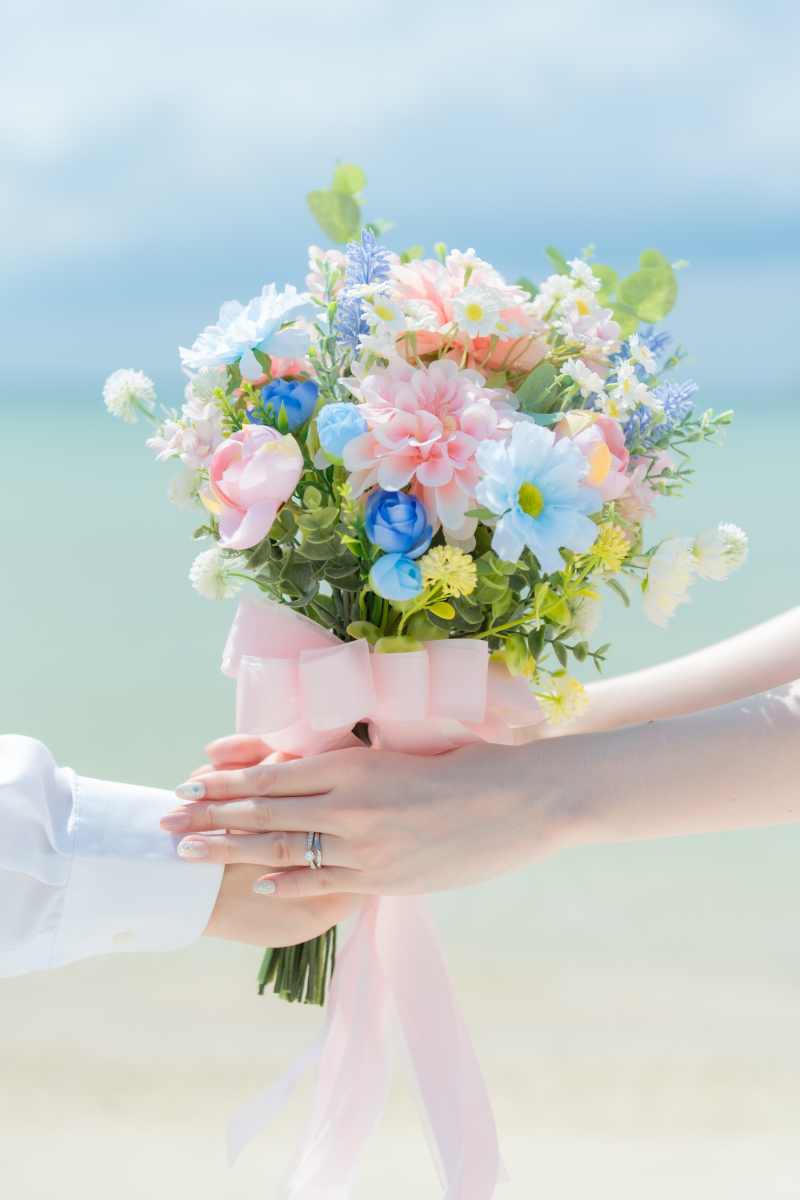 お持ち込みのブーケ