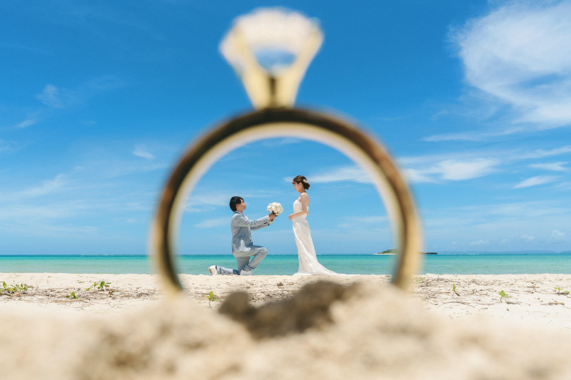 リングの中でプロポーズ