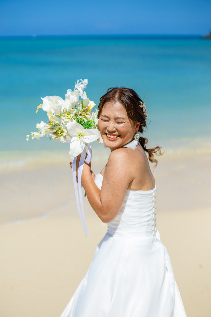 次は笑顔がとっても素敵なご新婦様のソロショット!