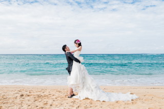 ピンクのヘッドピースではなやかに♪