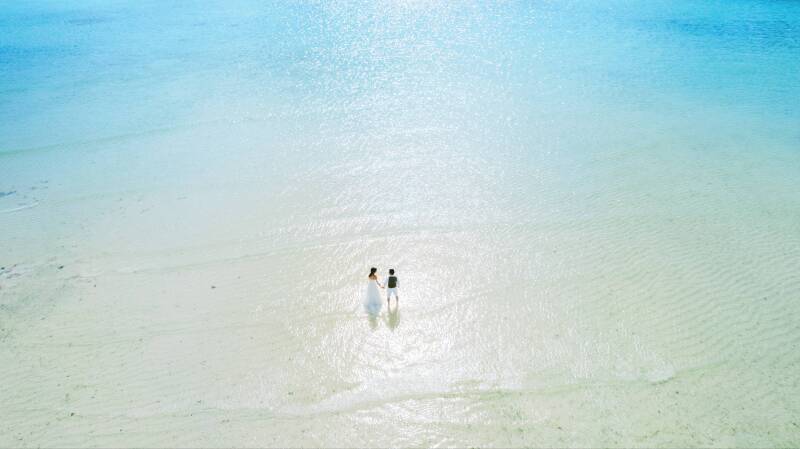 ドローンショットで