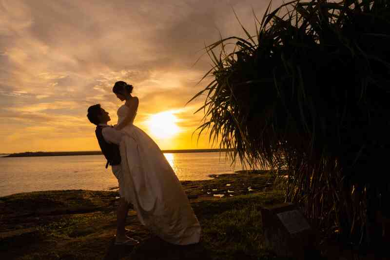 最後はサンセットで