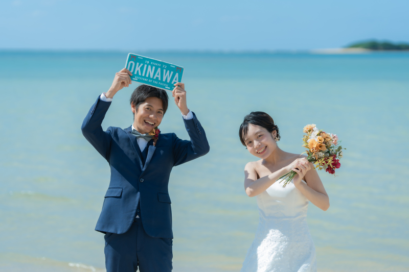 【天然ビーチ＆グリーン撮影コミコミ100カットプラン】小物でバリエーション豊富♪