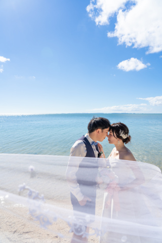 海辺で風を感じながら