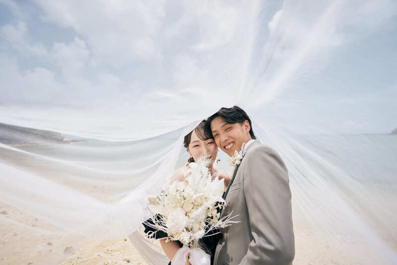 ベールに包まれて優しいカット