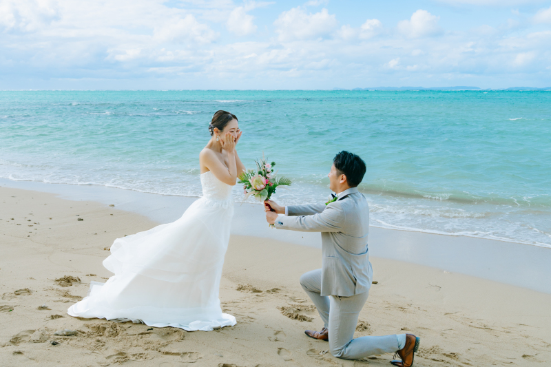 あの日の約束を、透き通った海の前で再現♩