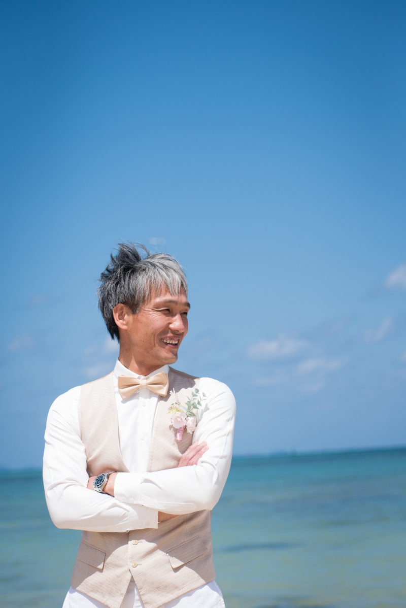 キレイな姿を見た新郎様