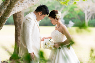 緑あふれる中で