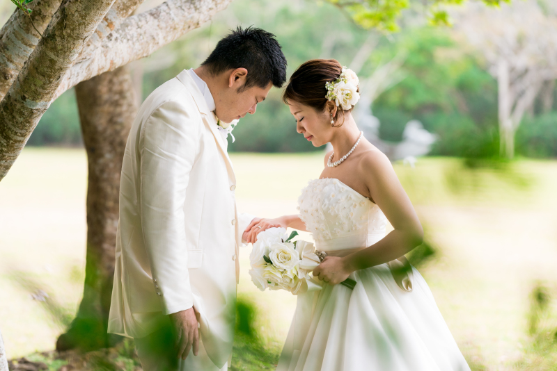 緑あふれる中で