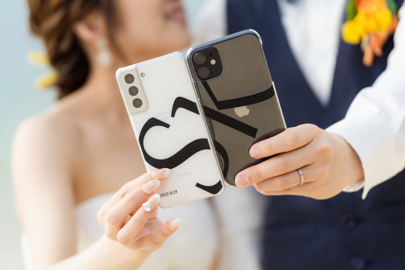 お揃いのお持ち込みグッズと一緒に